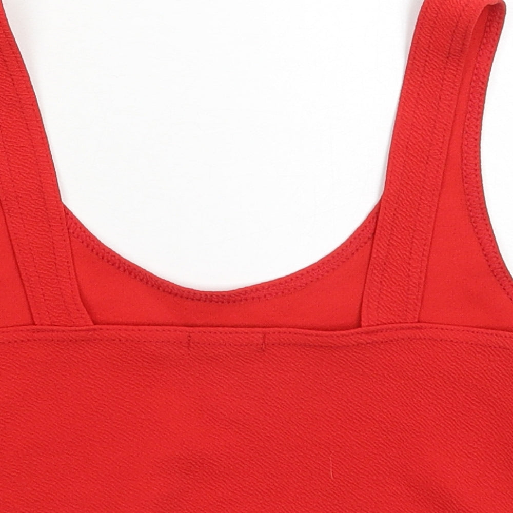 Boohoo Womens Red   Basic Tank Size 10