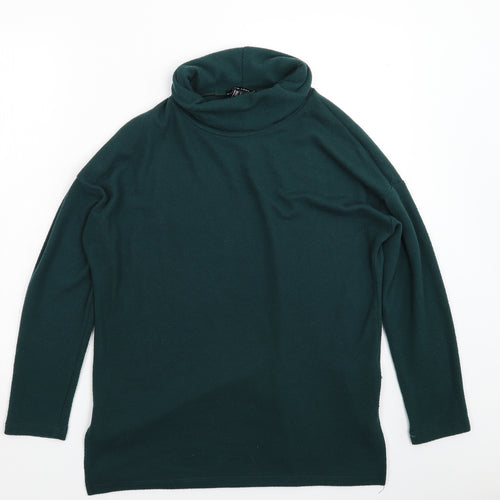New Look Womens Green  Knit Pullover Jumper Size S  - Oversized