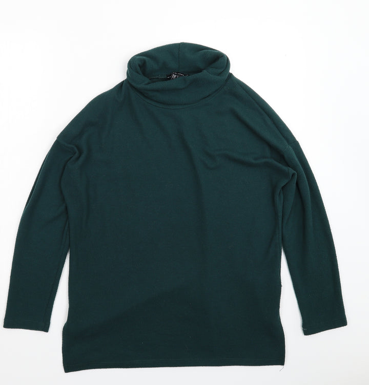 New Look Womens Green  Knit Pullover Jumper Size S  - Oversized