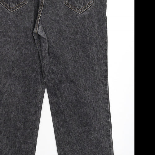 Essential Style Womens Grey  Denim Cropped Jeans Size 14 L23 in