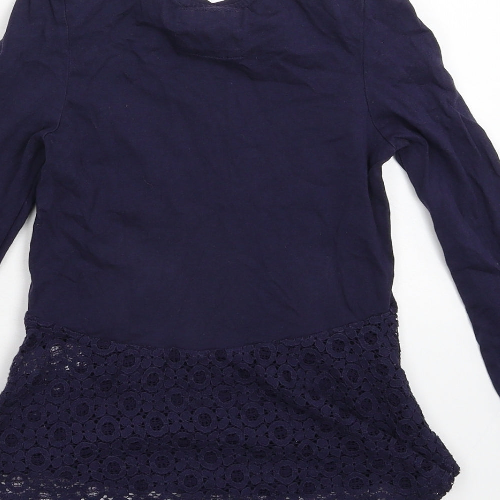 TU Girls Blue   Basic T-Shirt Size 7 Years