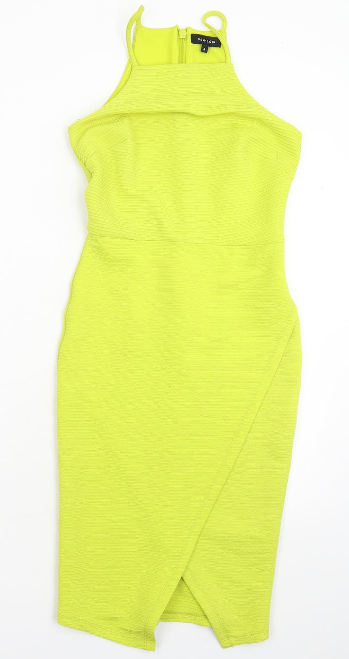 New Look Womens Green Bodycon Size 8