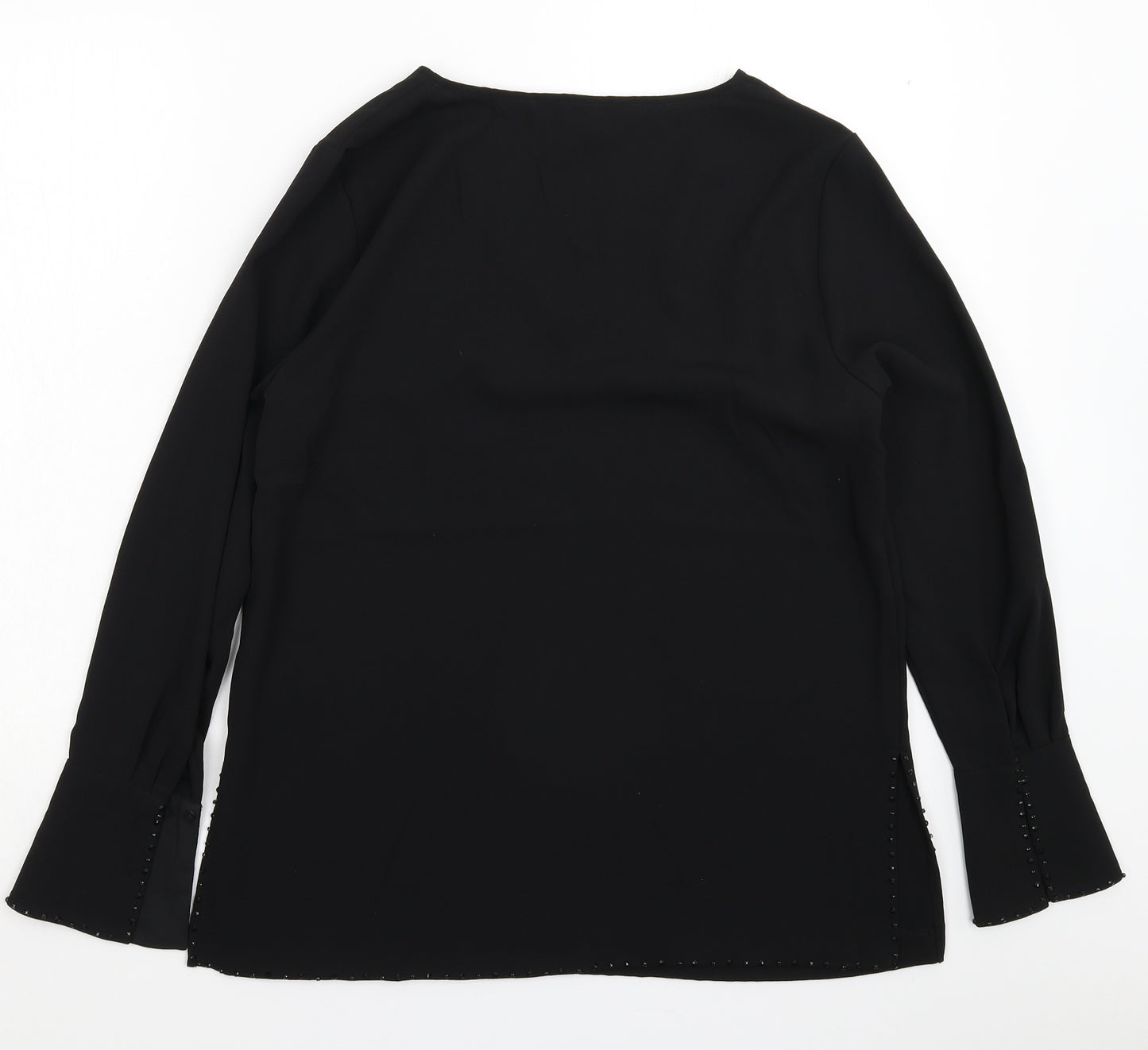 H&M Womens Black   Basic Blouse Size 10