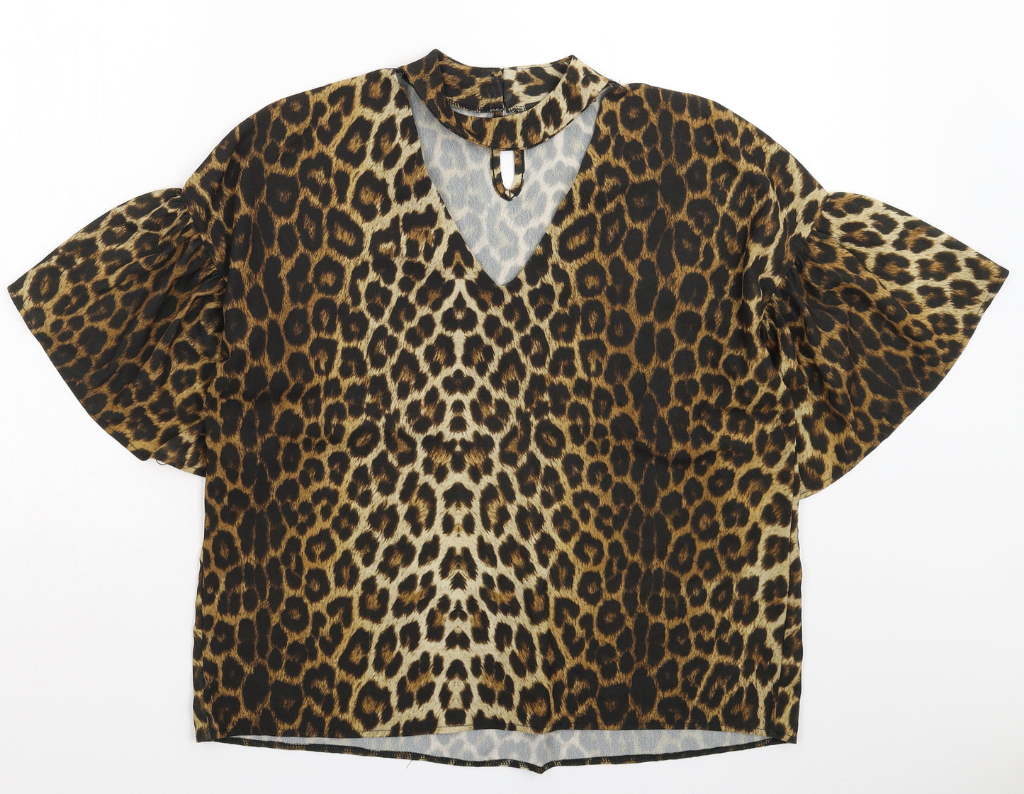 NEXT Womens Multicoloured Animal Print  Basic Blouse Size 8  - Oversized