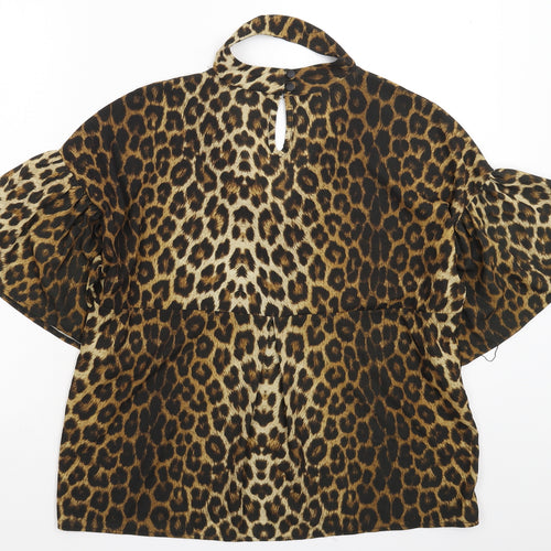 NEXT Womens Multicoloured Animal Print  Basic Blouse Size 8  - Oversized