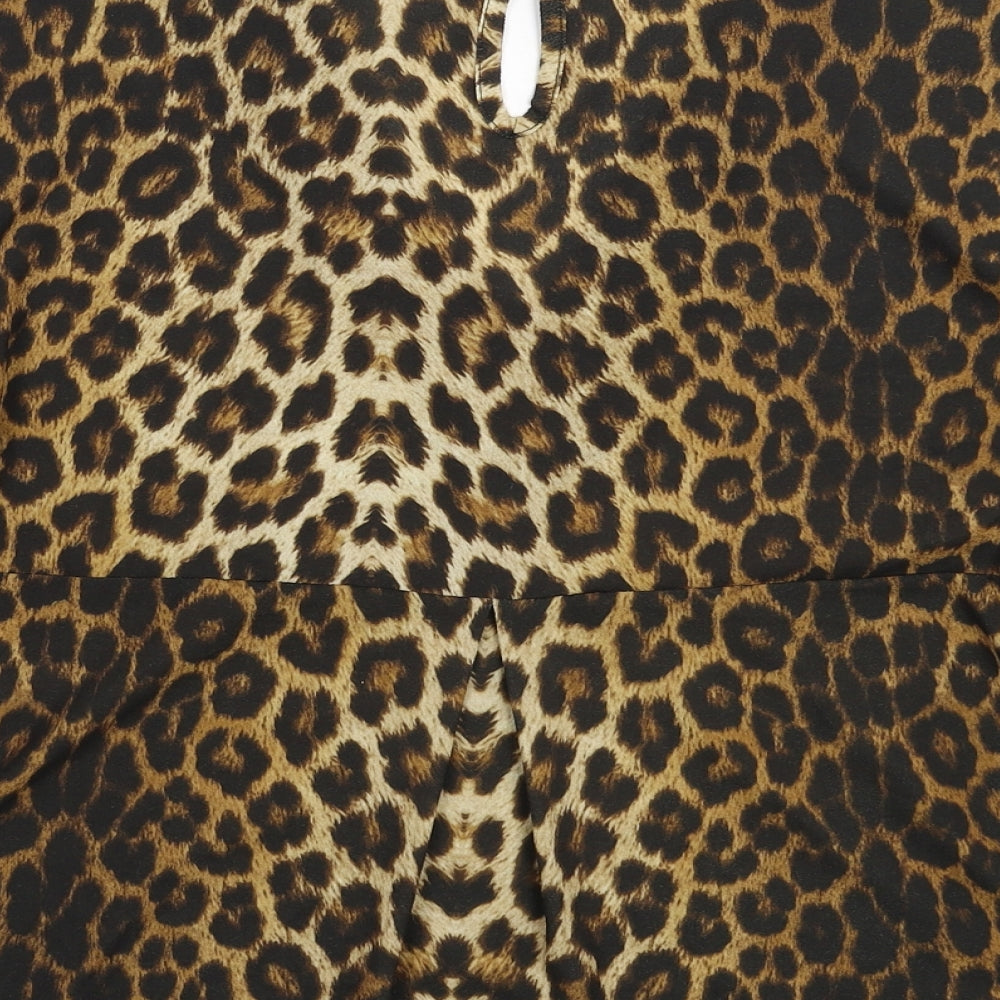 NEXT Womens Multicoloured Animal Print  Basic Blouse Size 8  - Oversized