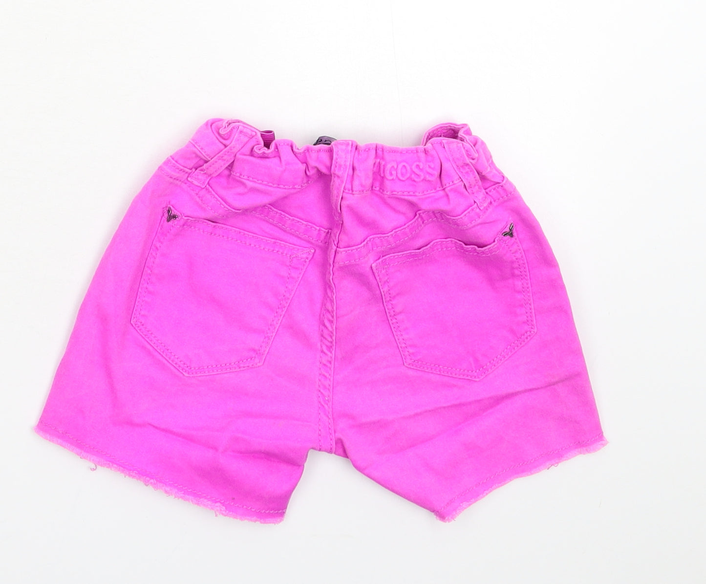 VIGOSS Girls Pink  Denim Hot Pants Shorts Size 7 Years