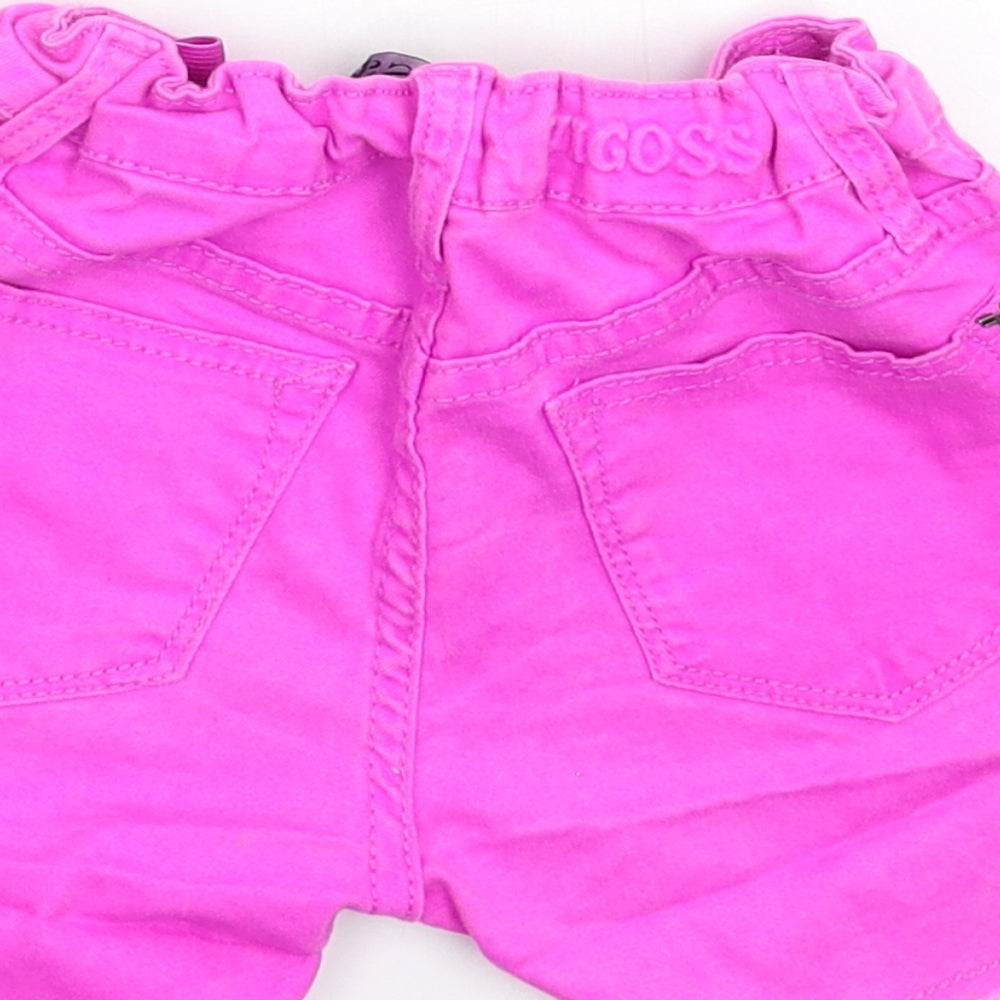 VIGOSS Girls Pink  Denim Hot Pants Shorts Size 7 Years