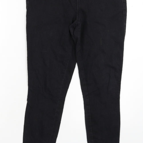 Denim & Co. Womens Black  Denim Jegging Jeans Size 10 L28 in