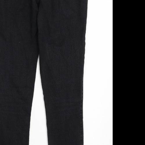 Denim & Co. Womens Black  Denim Jegging Jeans Size 10 L28 in