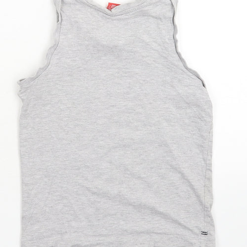 Slazenger Boys Grey   Basic Tank Size 7-8 Years
