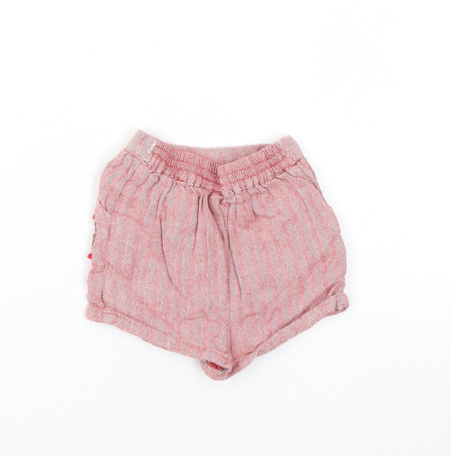NEXT Baby Red Herringbone  Cropped Trousers Size 3-6 Months  - Shorts