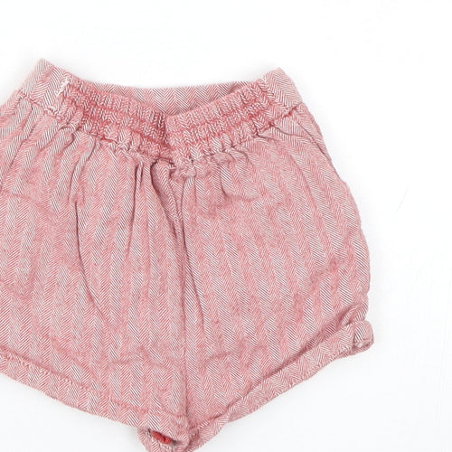 NEXT Baby Red Herringbone  Cropped Trousers Size 3-6 Months  - Shorts