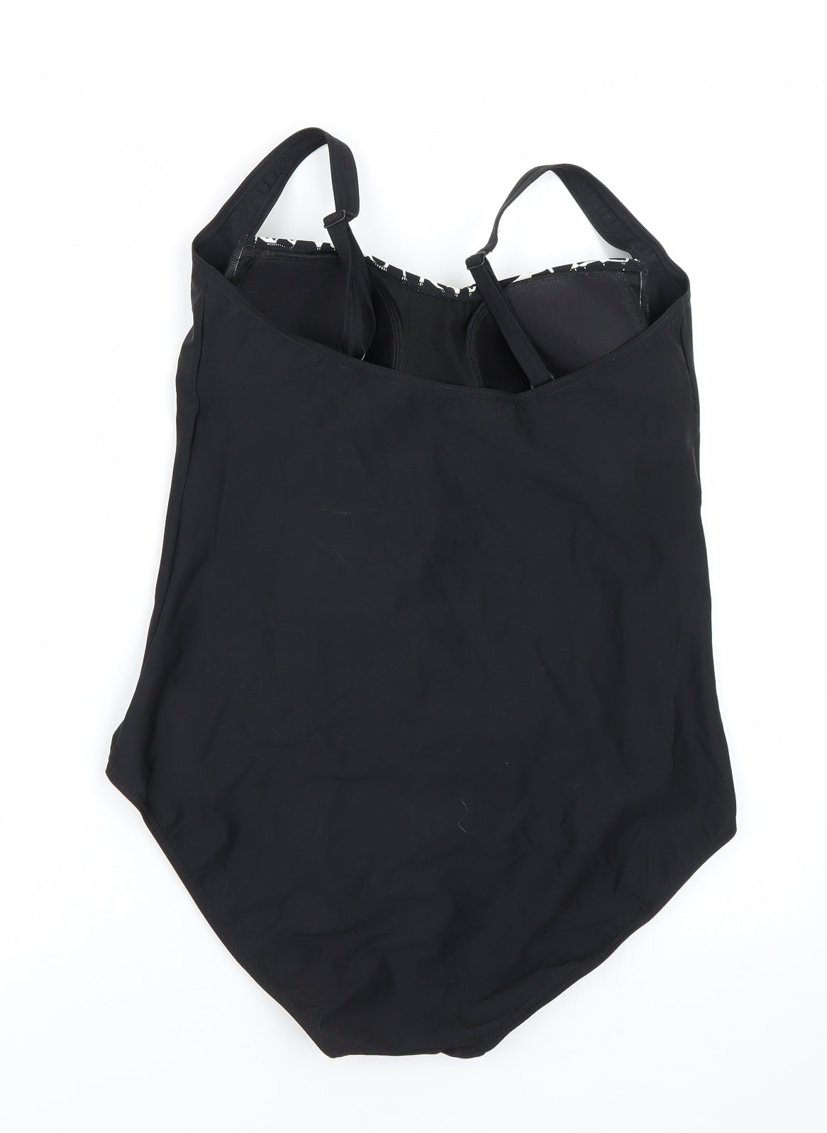 M&S Womens Black Animal Print  Basic Tank Size 18  - Swimsuit