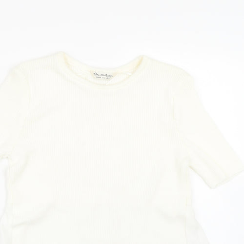 Miss Selfridge Womens White   Basic T-Shirt Size 10
