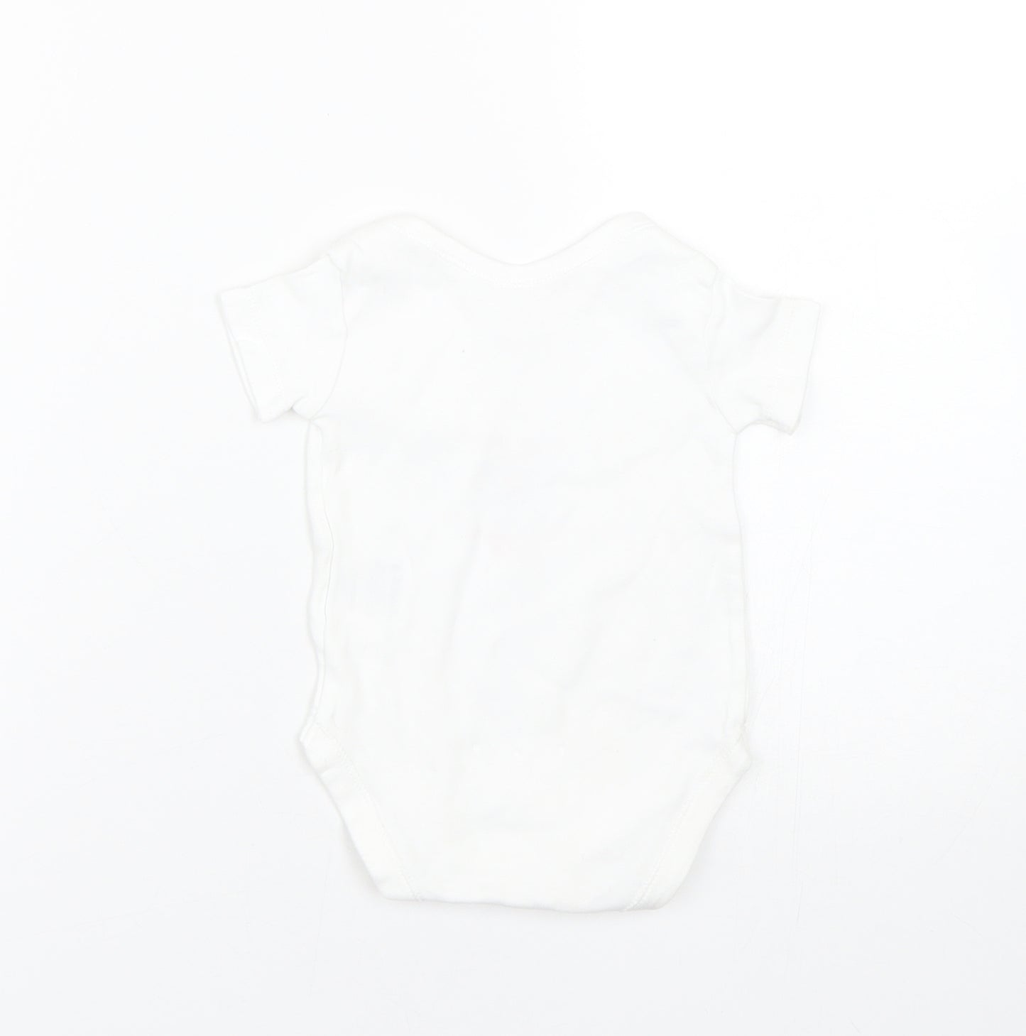 Matalan Baby White   Basic T-Shirt Size 0-3 Months  - Robot