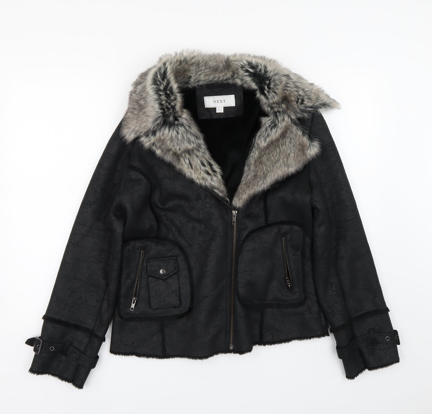 NEXT Womens Black   Jacket Coat Size 12