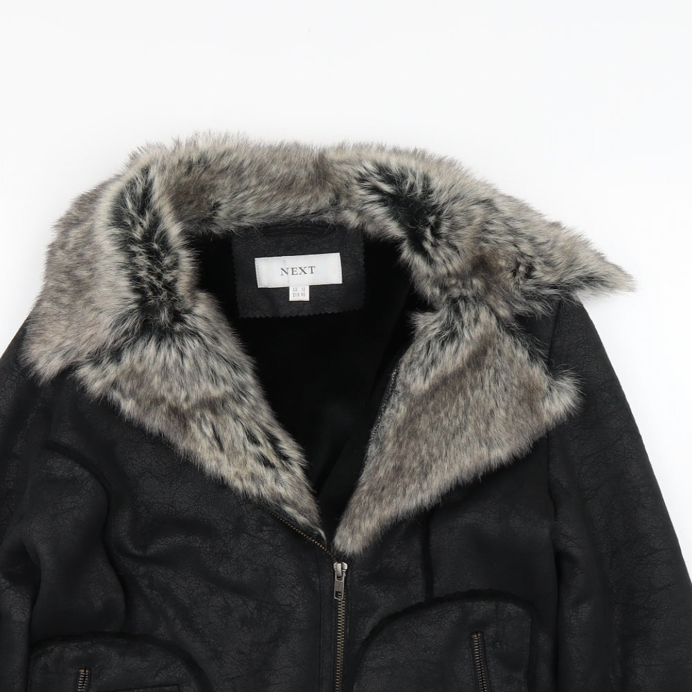 NEXT Womens Black   Jacket Coat Size 12