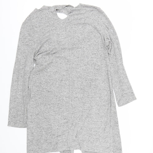COIN 1804 Womens Grey   Cardigan Jumper Size L