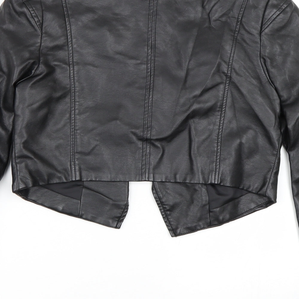 Red Herring Womens Black   Jacket  Size 10