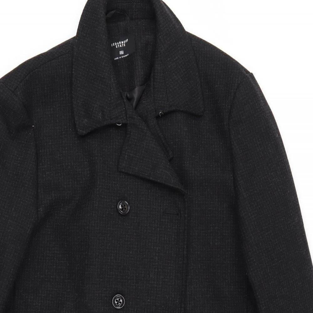 Primark Mens Black   Trench Coat Coat Size 2XL