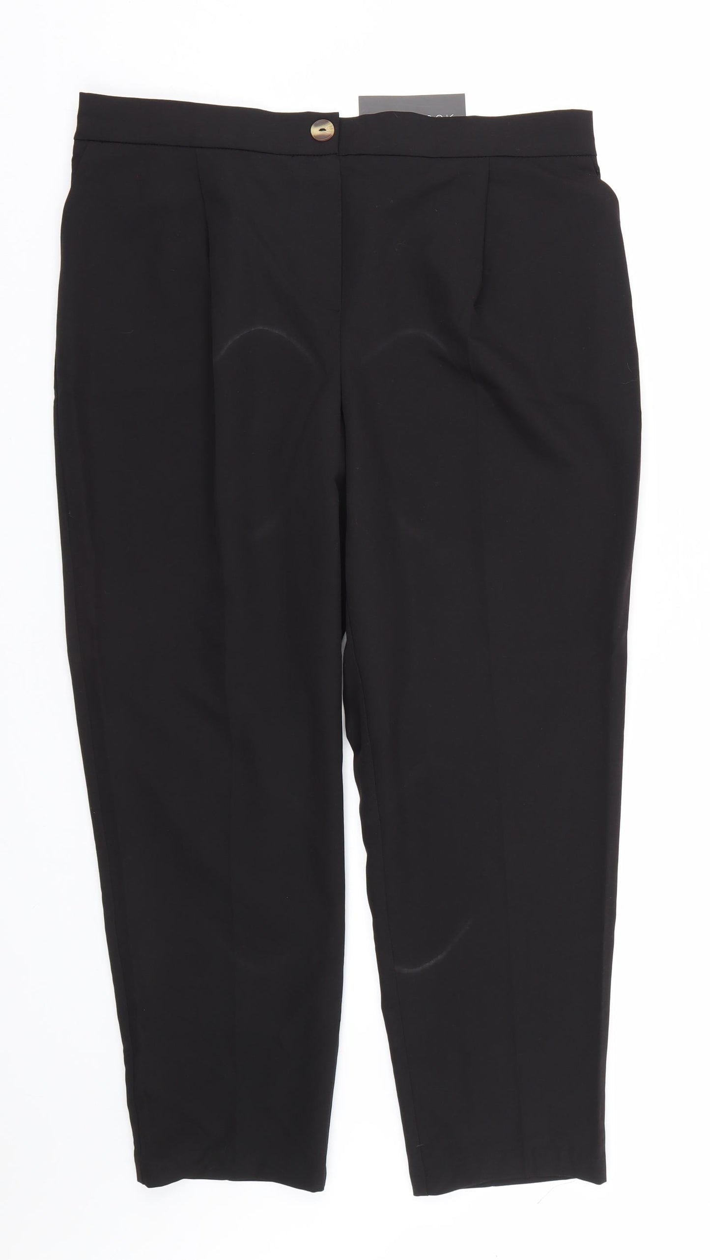 New Look Womens Black   Trousers  Size 16 L26 in
