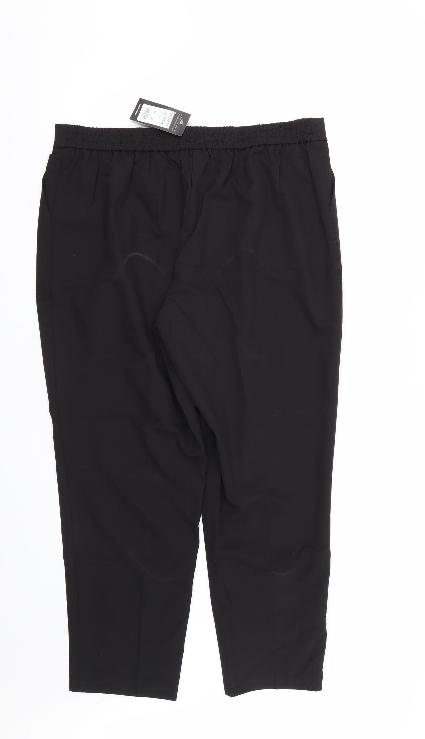 New Look Womens Black   Trousers  Size 16 L26 in