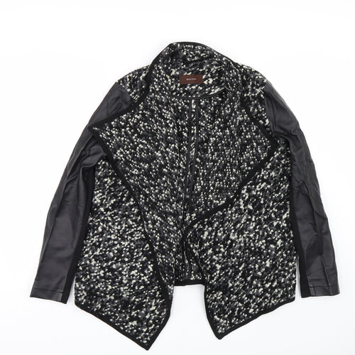Saviour Womens Black Polka Dot  Cardigan Jumper Size 12