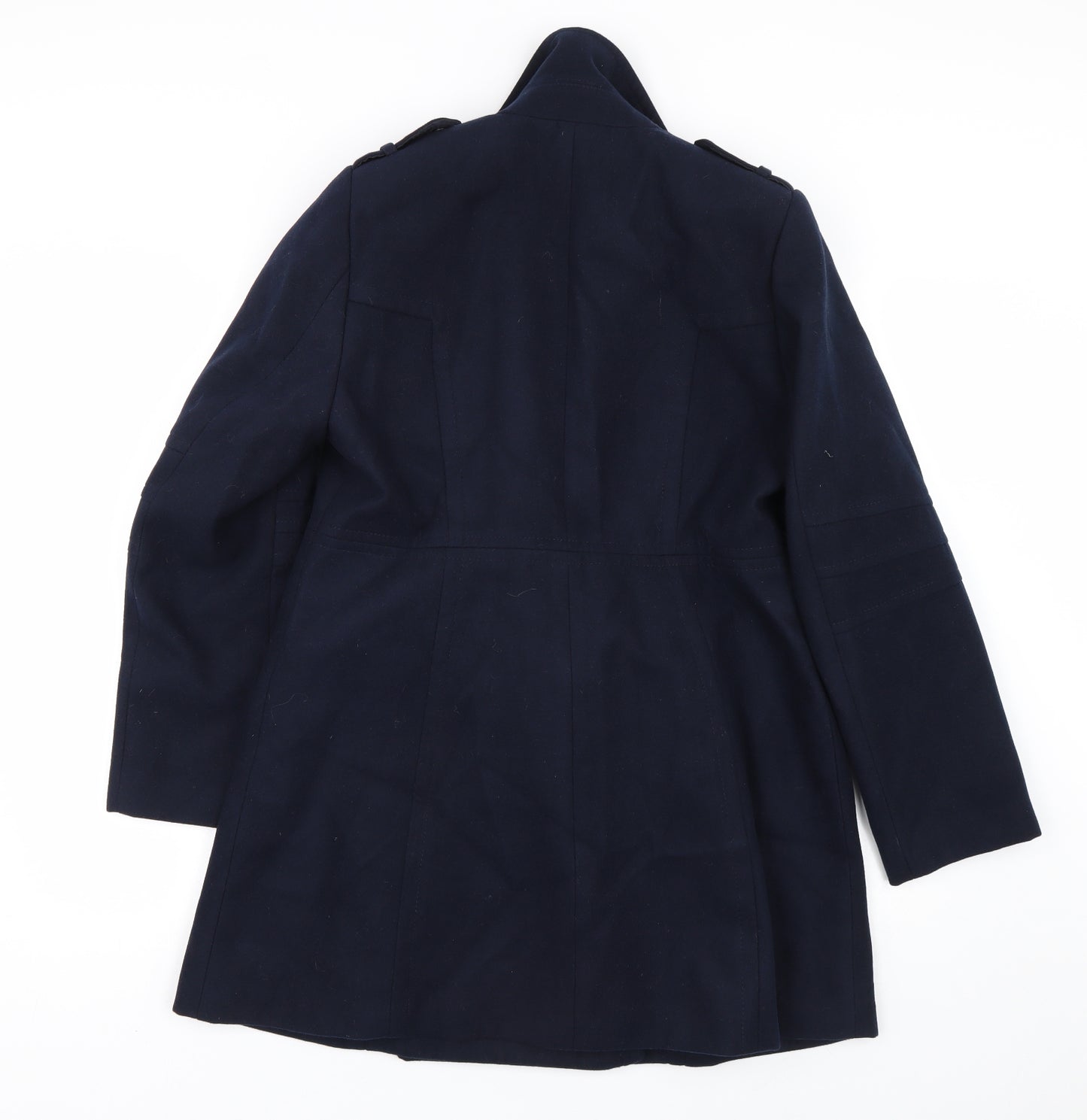 Wallis Womens Blue   Trench Coat Coat Size 14