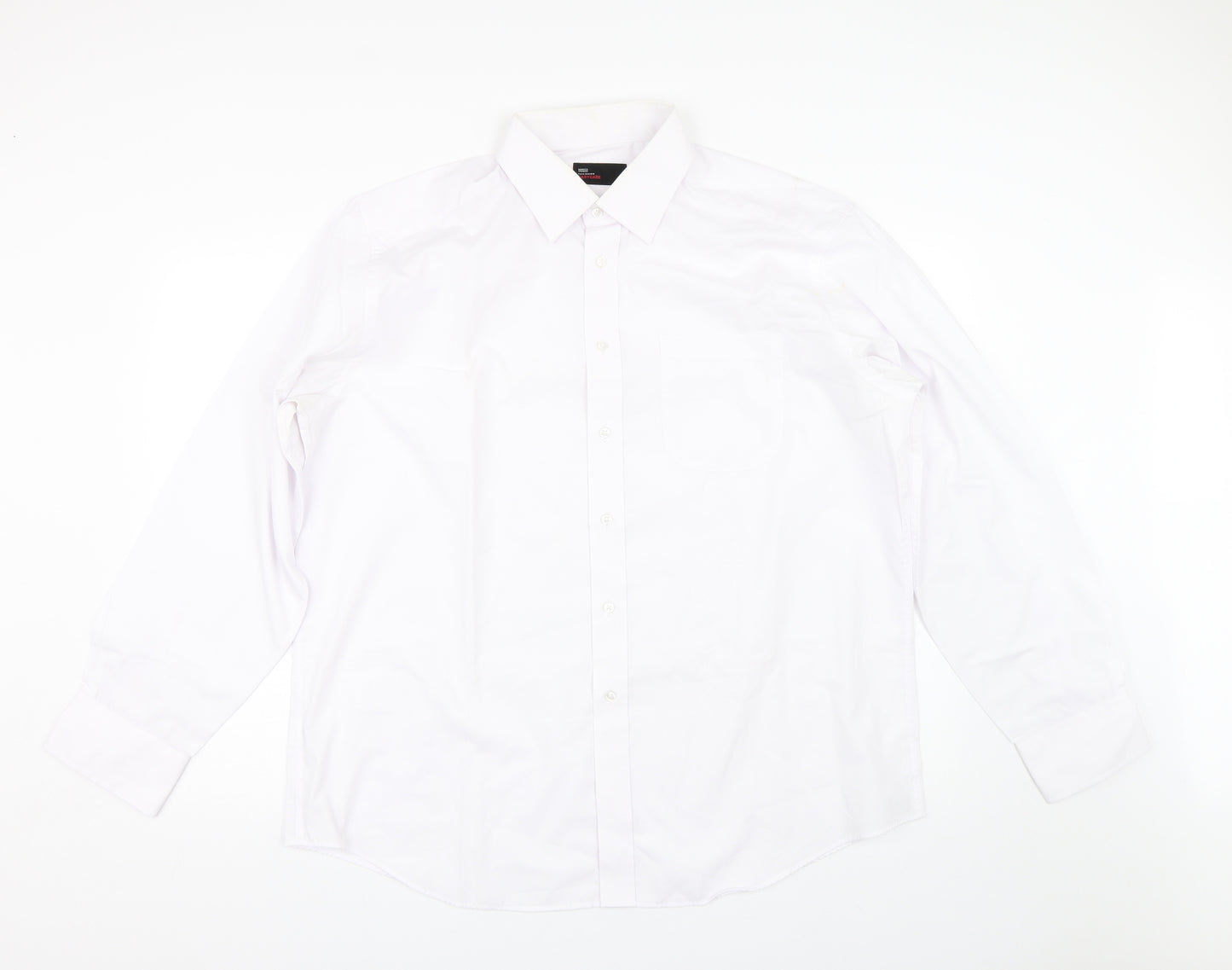 M&S Mens White    Dress Shirt Size 17
