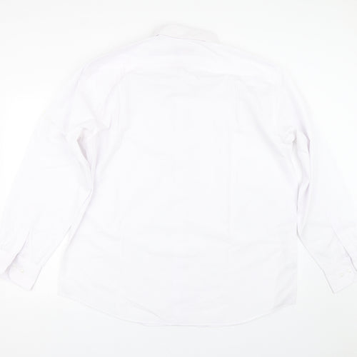 M&S Mens White    Dress Shirt Size 17