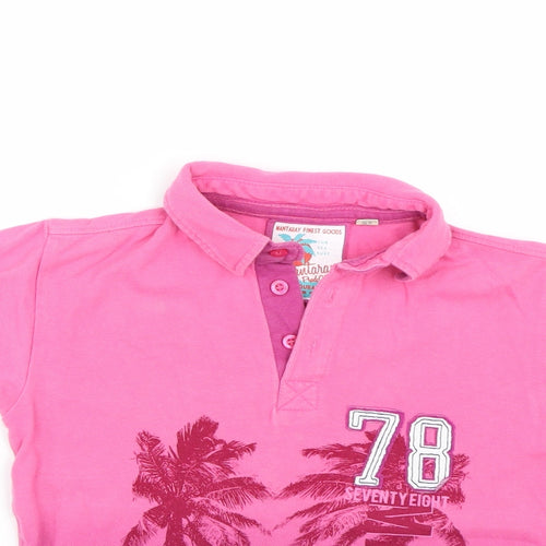Debenhams Girls Pink   Basic Polo Size 7-8 Years