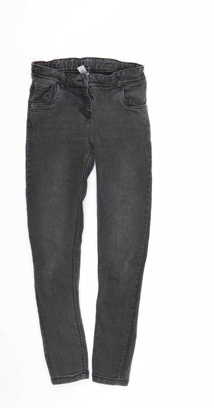 TU Girls Black  Denim Skinny Jeans Size 11 Years