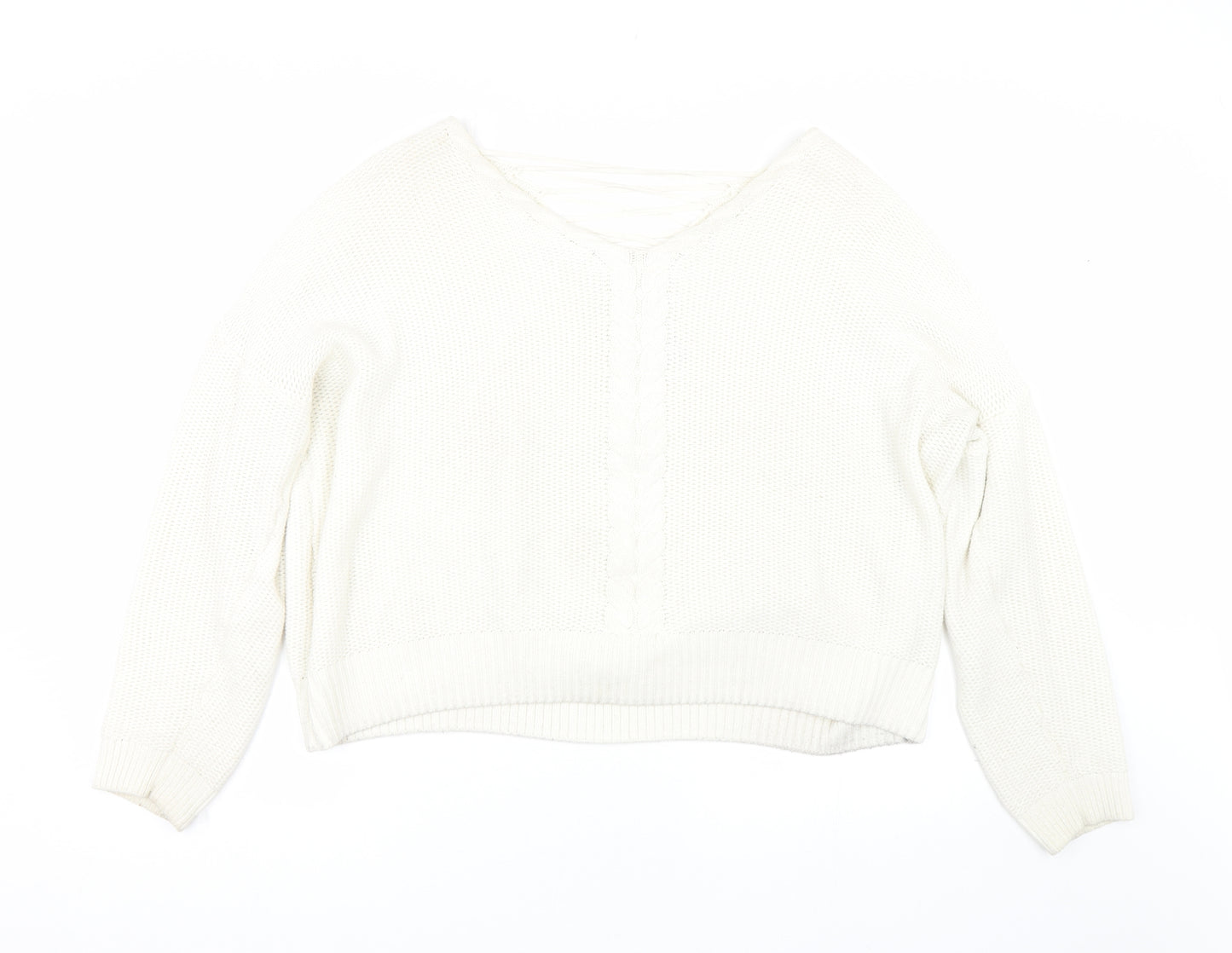 Miss Selfridge Womens White   Pullover Jumper Size 16