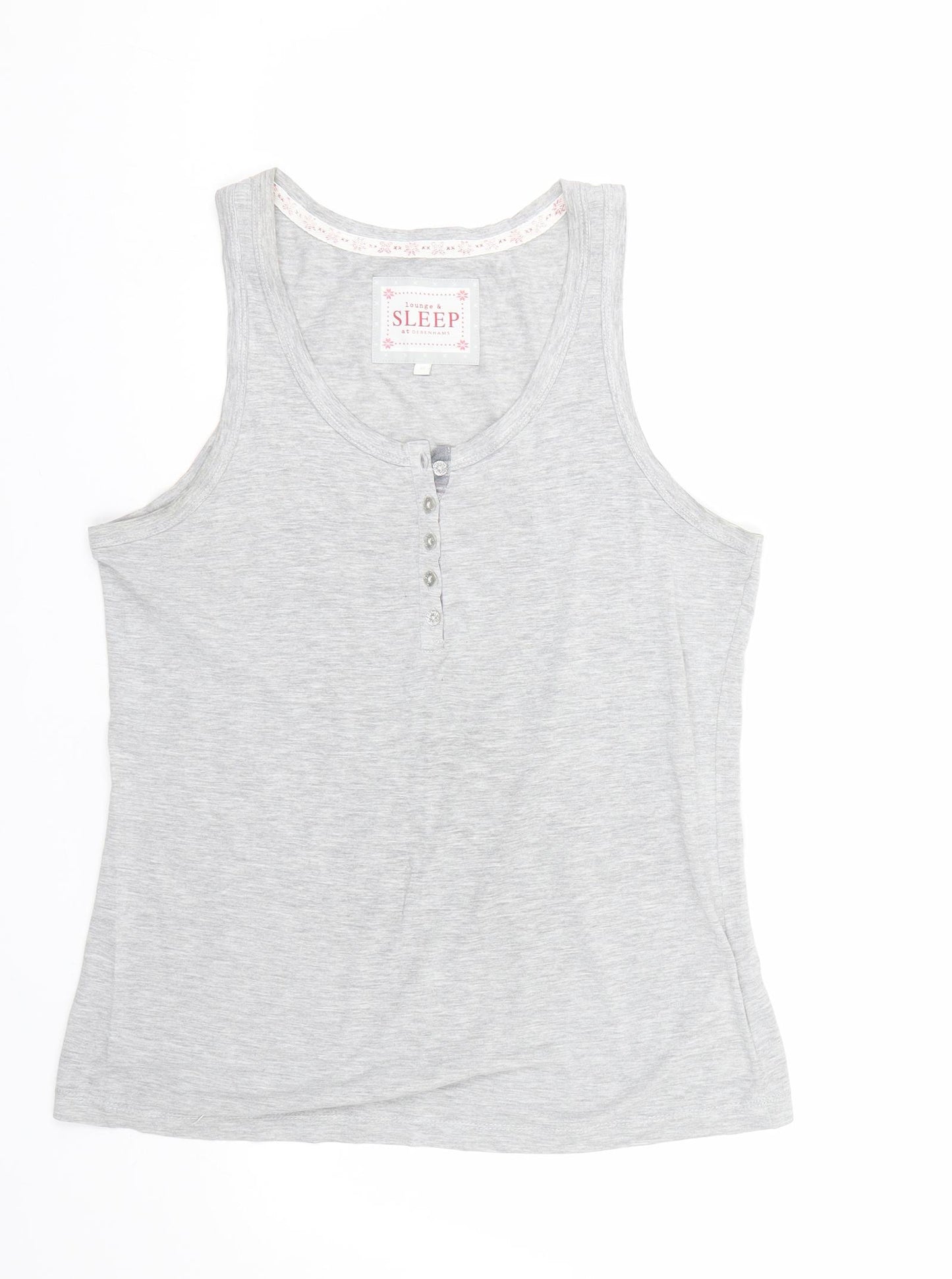 Debenhams Womens Grey   Top Pyjama Top Size 14