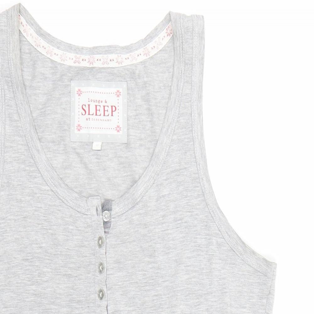 Debenhams Womens Grey   Top Pyjama Top Size 14