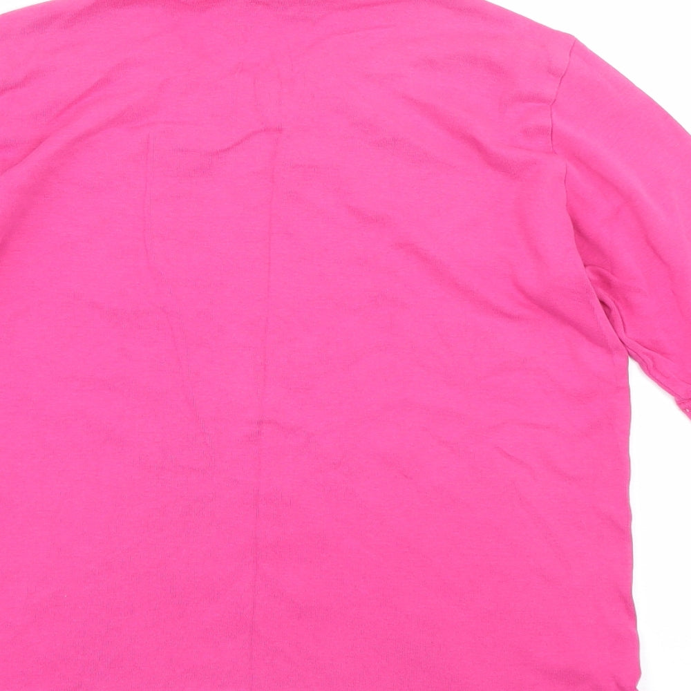 Isle Womens Pink   Basic T-Shirt Size M