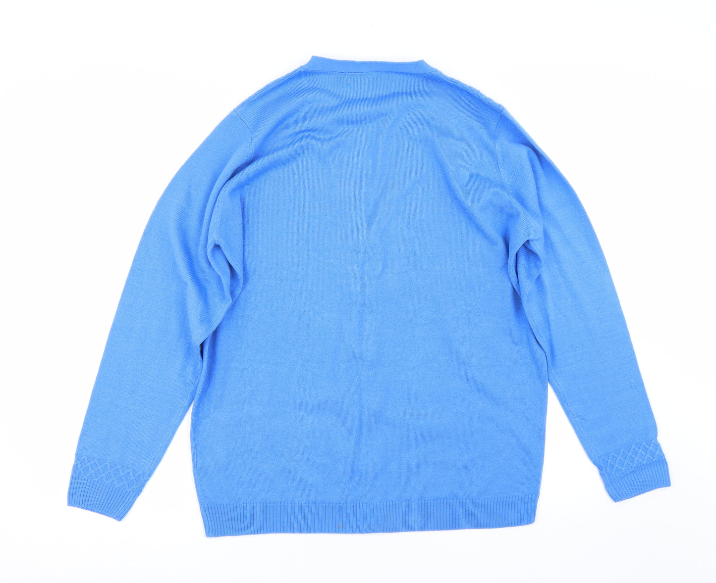 Isle Womens Blue   Cardigan Jumper Size M