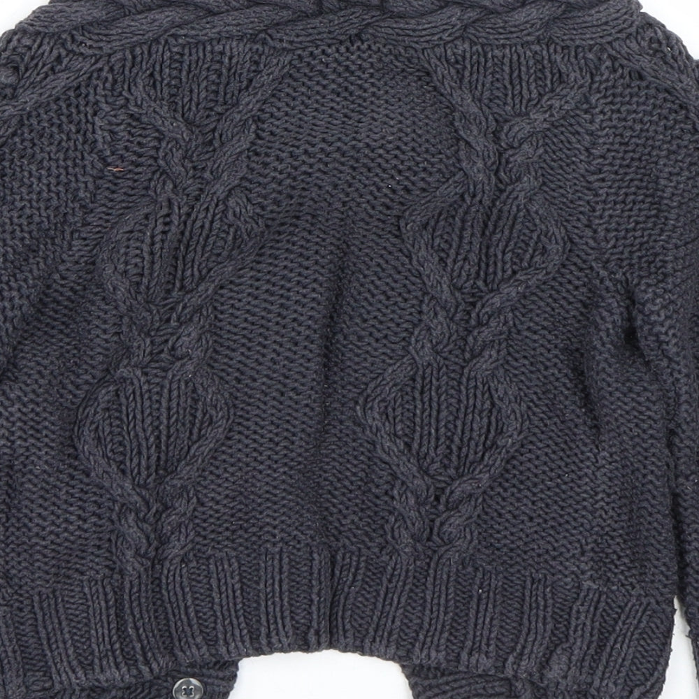 Name fit Girls Grey   Cardigan Jumper Size 3-4 Years