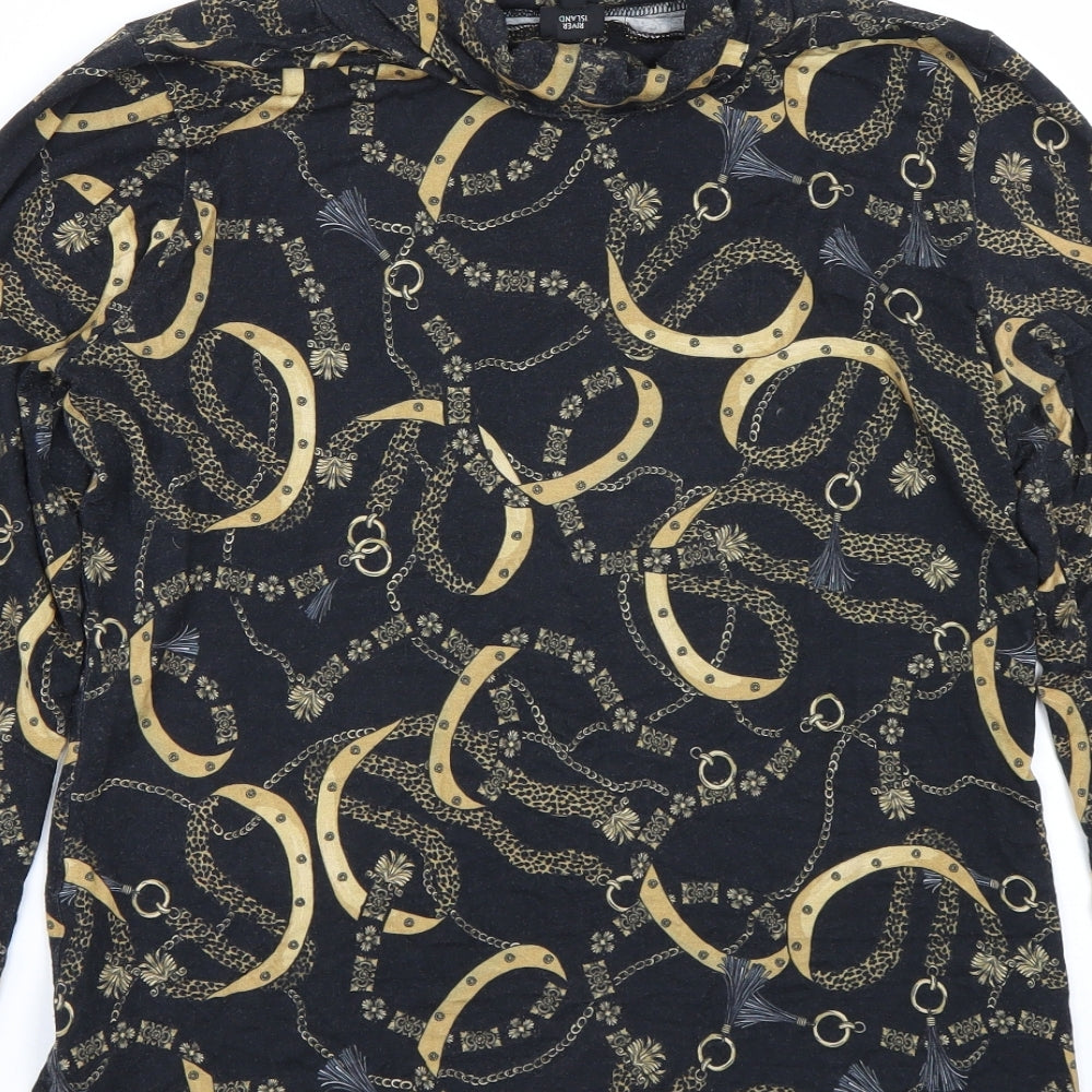 River Island Womens Black   Basic T-Shirt Size 12