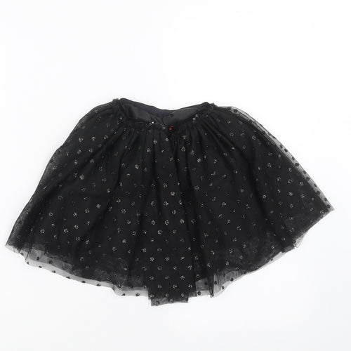 H&M Girls Black Polka Dot  Tutu Skirt Size 4-5 Years - sequins