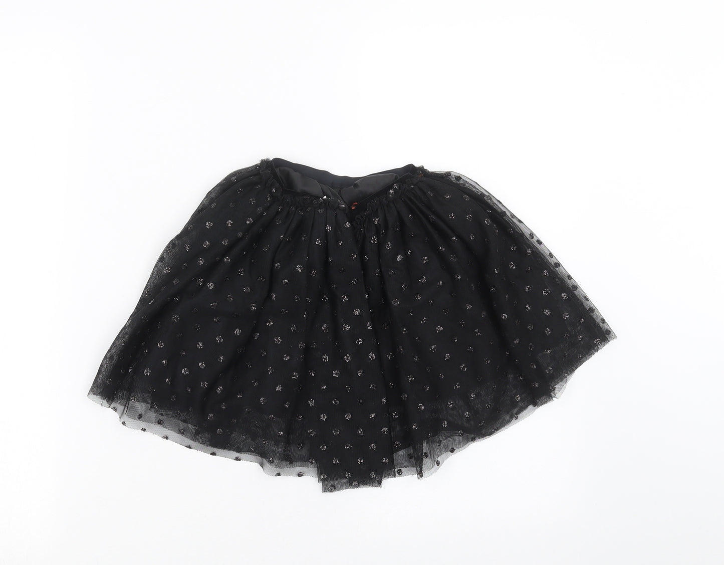 H&M Girls Black Polka Dot  Tutu Skirt Size 4-5 Years - sequins