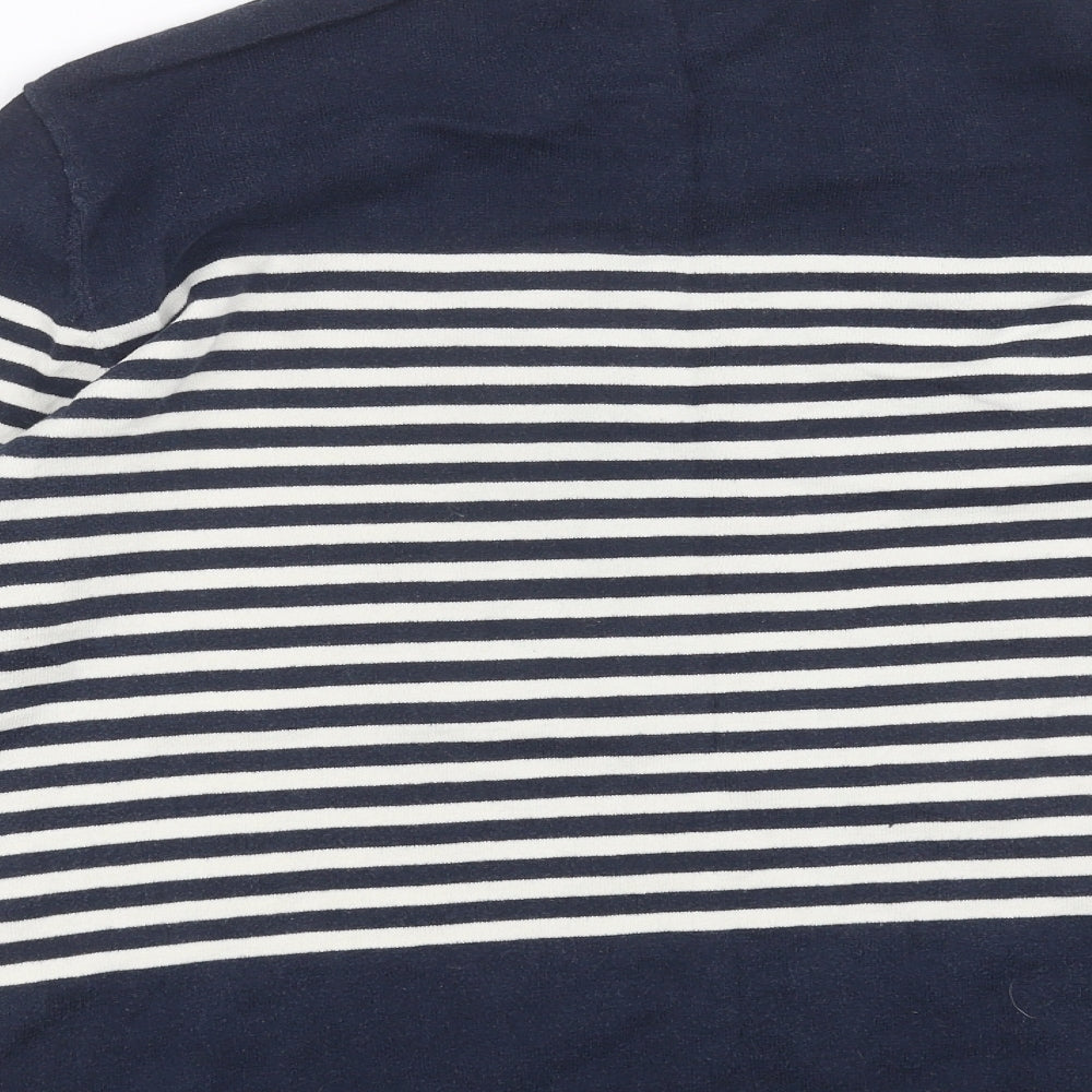 MVP Mens Blue Striped  Pullover Jumper Size M