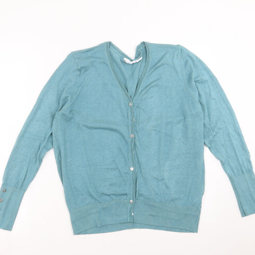 Primark Womens Green  Knit Cardigan Jumper Size XL