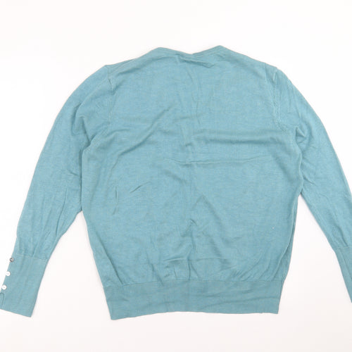 Primark Womens Green  Knit Cardigan Jumper Size XL