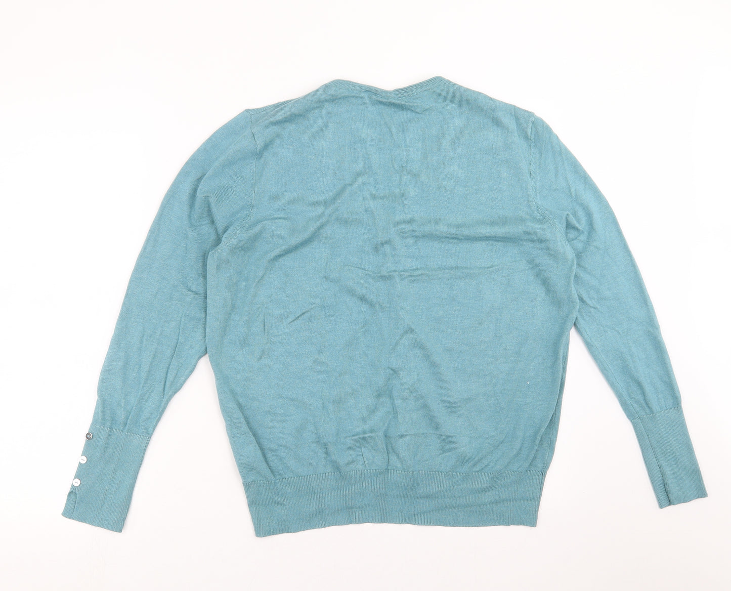 Primark Womens Green  Knit Cardigan Jumper Size XL
