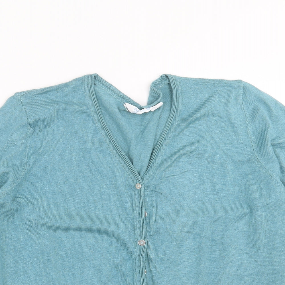 Primark Womens Green  Knit Cardigan Jumper Size XL