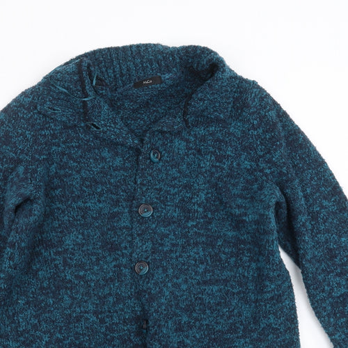 M&Co Womens Green  Knit Cardigan Jumper Size 16