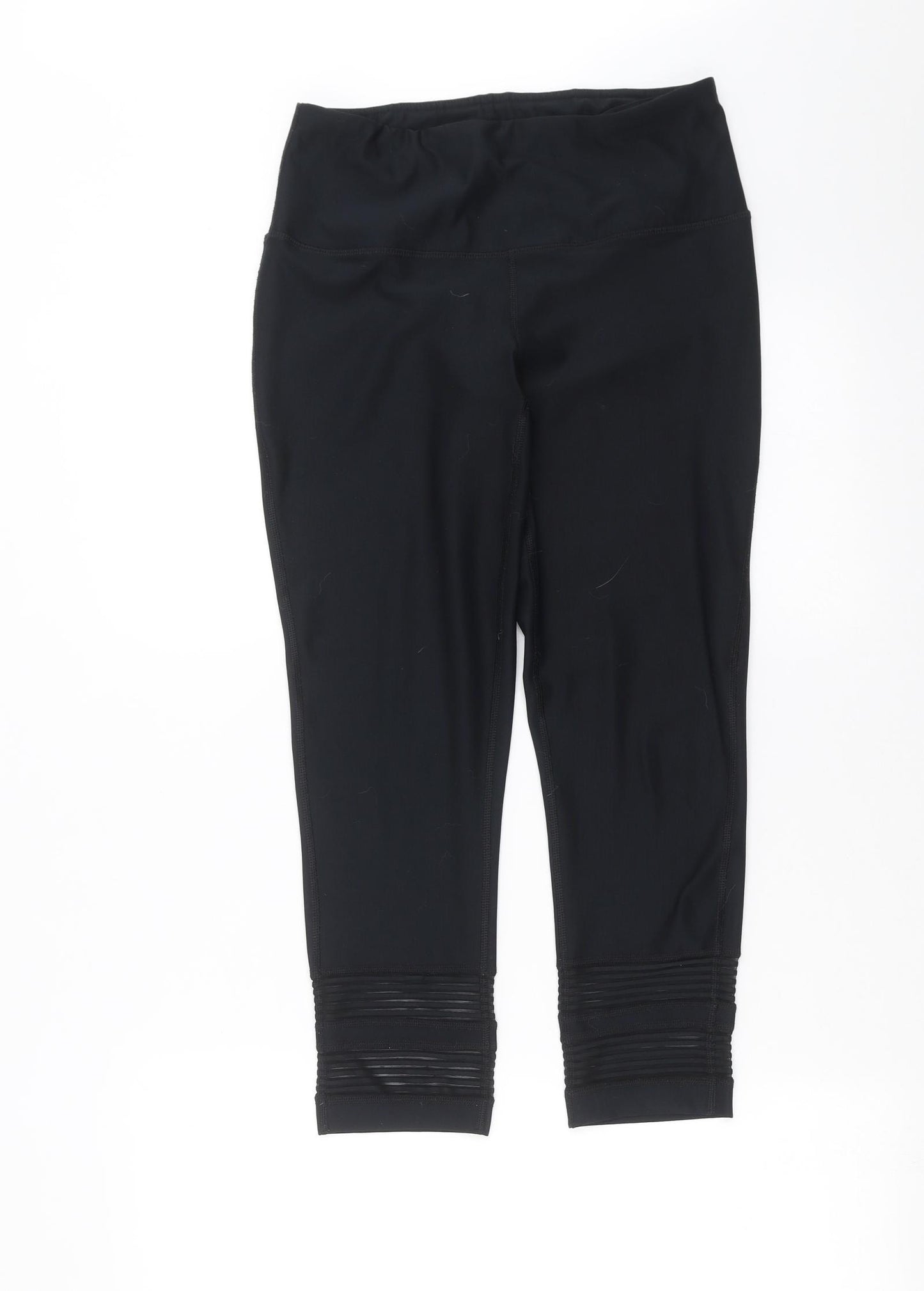 90 Degree Womens Black   Compression Leggings Size M L23 in - cropped