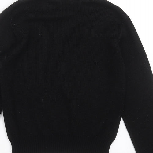 Preworn Womens Black  Knit Pullover Jumper Size 6